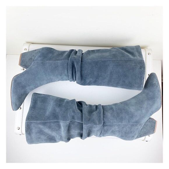 Splendid Clayton Grey Suede Slouchy‎ Knee-High Pointed Toe Boot 5.5 - Picture 6 of 12